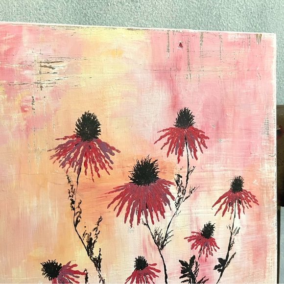 Original Floral Painting Handmade - Picture 2 of 4